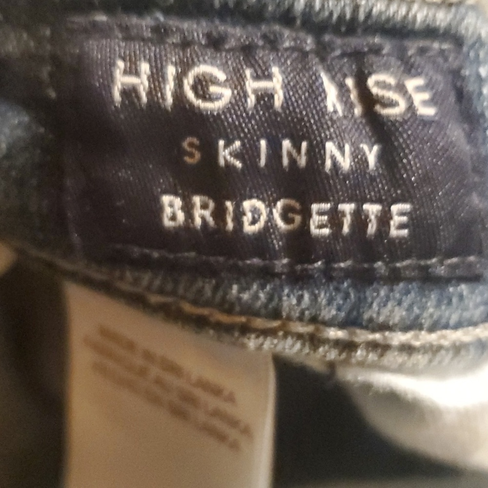 Lucky BRAND JEANS women's Size 8  Blue Ankle High Rise Skinny Bridgette Boho - Picture 6 of 16